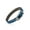 Blue, variant on Men's Distressed Brown Leather Skull Buckle Clasp Bracelet