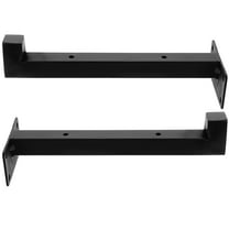 unbranded 2 Pcs Decorative Shelf Brackets Metal Shelves Display Black