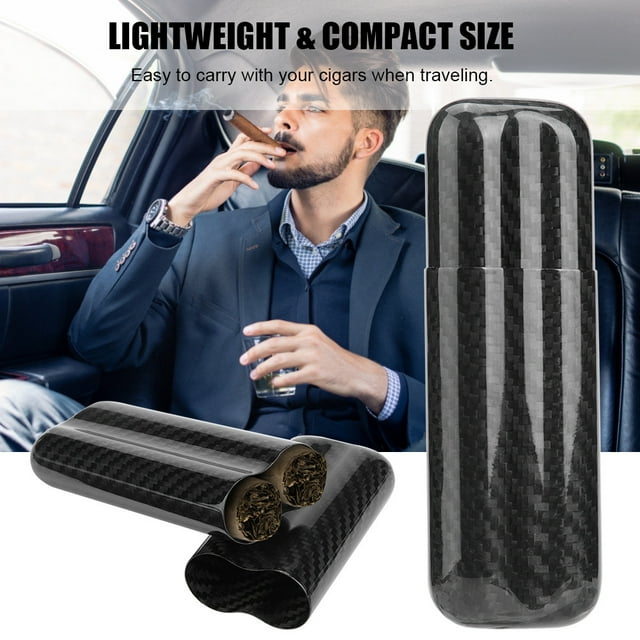 Estuche para porta cigarros, porta cigarros de fibra de carbono, humidores, caja de almacenamiento de cigarros, ingeniería de precisión