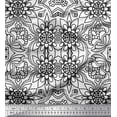 thumbnail image 1 of Soimoi Cotton Duck Fabric Floral & Moroccan Damask Ethnic Print Fabric by Yard 42 Inch Wide, 1 of 1
