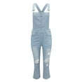 thumbnail image 5 of Jeans for Women Trendy Casual Denim Rompers Denim Overalls Ripped Washed Jumpsuits Jeans Denim Pants Fall 2025 with Pocket, 5 of 6