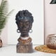 thumbnail image 3 of Figuras de resina Coleccionables Tribal Lady Estatua africana decorativa humana Escultura para dormitorio, sala de estar, oficina, adorno de Sunnimix Escultura Africana, 3 of 8