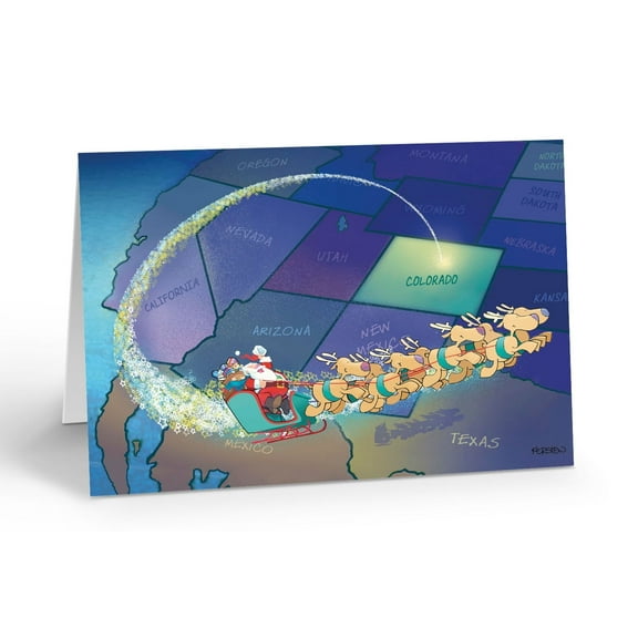 Colorado Christmas Card - 18 Cards and 19 Envelopes - 90025