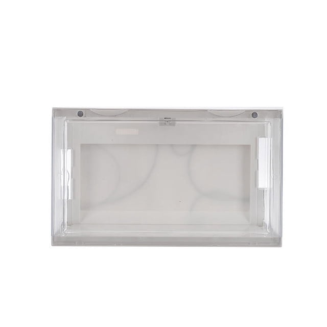 Voice Control Luminous Shoe Box Transparent Sneakers Storage Box Wall Plastic Shoe Cabinet Shoe Rack Basketball Shoe Box