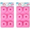 thumbnail image 1 of Donut Shoppe Silicone Donut Shaped Cupcake Mold 2-Pack, 1 of 3