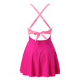thumbnail image 5 of Gibobby Trajes de Natación para Mujer Vestido de mujer con tiras grandes en bloques de color(Rosa,XL), 5 of 5