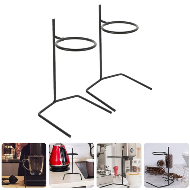 UPGRATOR 2Ud Soporte De Metal Para Café Soporte De Para Uso En Casa Color Negro