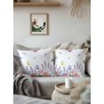thumbnail image 2 of Outdoor Pillows Waterproof, Spring Floral Throw Pillows with Inserts Included, Tulip Summer Flowers Botanical Butterfly Indoor Outdoor Decorative Lumbar Pillow for Bed/Couch/Patio 16"x16", 1Pcs, 2 of 8