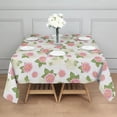 thumbnail image 3 of Pioneer Flower Floral Print Pattern Square Tablecloth, Waterproof Wipeable Spillproof Washable Table Cover for Home Kitchen Party Decor, 42"x42", 3 of 6