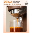 thumbnail image 2 of i Cafilas 20 Bar Semi Automatic Espresso Machine with Built-in Grinder&Steam Wand, Pre-Infusion, NTC Temp Control, 58mm Single/Double Portafilter, Removable Water Tank & Drip Tray(White), 2 of 12