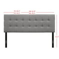 thumbnail image 5 of HMD Ida Upholstered King Headboard, Gray, 5 of 5