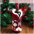 thumbnail image 1 of FengRise-cubierta de botella de vino de Papá Noel para el hogar, medias de muñeco de nieve, soportes de regalo, decoración de Navidad, Año Nuevo, 1 of 4