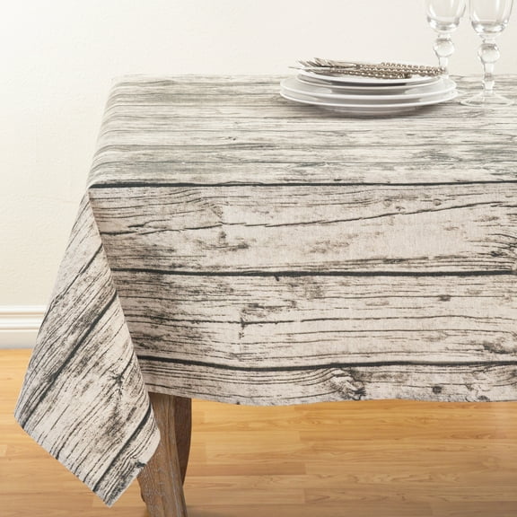 Saro Lifestyle Printed Wood Tablecloth