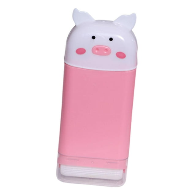 Tnarru Boîte à Savon Moussante avec Rouleau en Forme de Cochon Rose Porte-Savon Multifonction Étui à Bulles pour Usage Domestique Voyage Lessive Voyage Camping