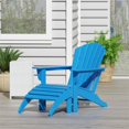 thumbnail image 2 of Chaise Adirondack avec Repose-Pieds Assorti Ensemble 2 Pcs, 2 of 7