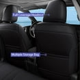 thumbnail image 3 of JIAMAOXIN Leather Seat Covers for Toyota 4Runner 2011-2024 (3-Row,7 Seats Model ONLY) Custom Fit Car Seat Protectors Full Set Black, 3 of 5