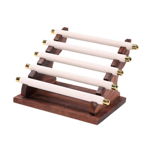 ZheElen Rings Display Stand Jewelry Organizer will protect for Dresng Table Countertop Tabletop Beige 22x16.5x15.5cm