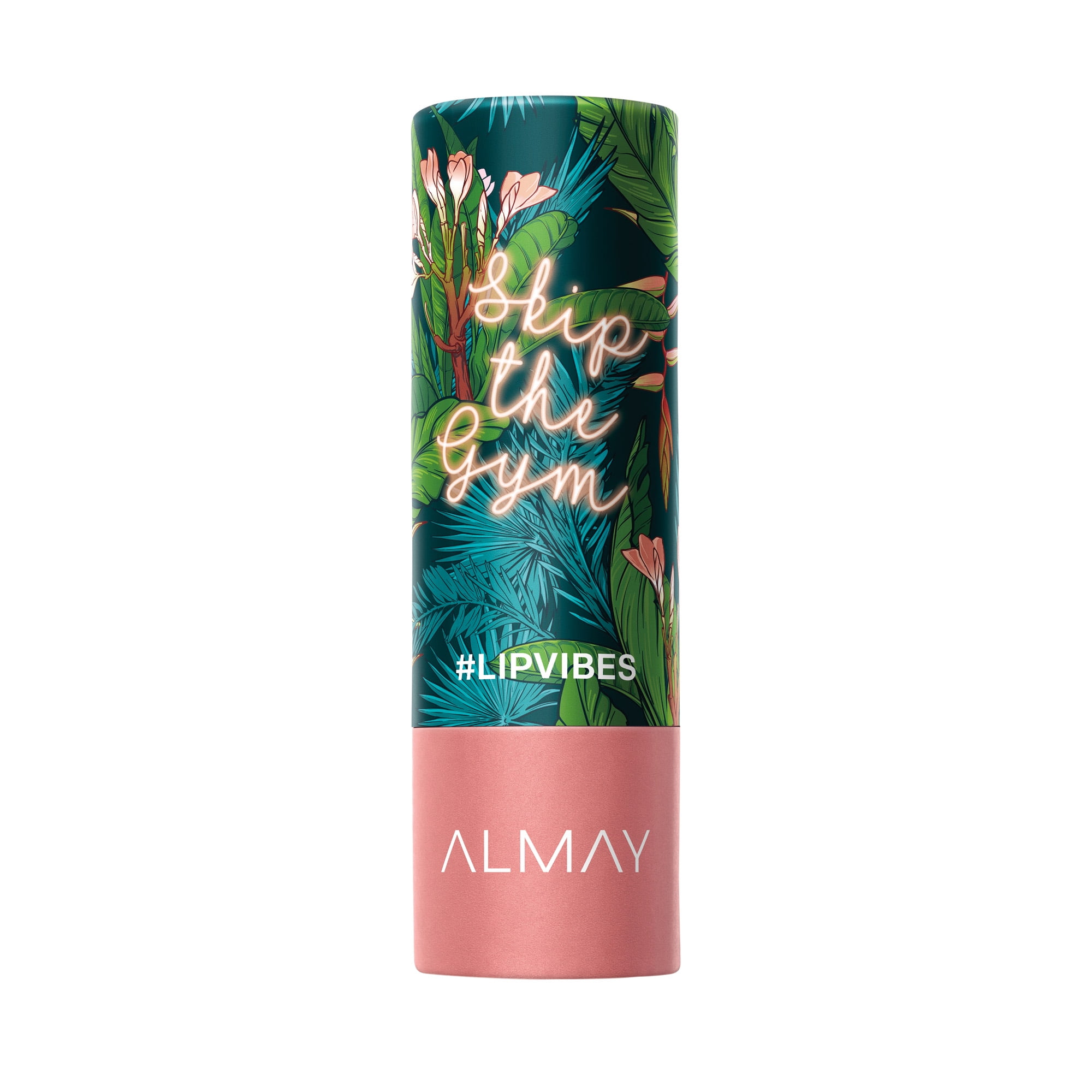 Almay Lip Vibes, Hypoallergenic, Cruelty Free, Oil Free, Fragrance Free, Ophthalmologist Tested Lipstick, with Shea Butter and Vitamins E and C, Skip The Gym