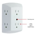 thumbnail image 2 of GE 6-Outlet In-Wall Adapter, Wall Tap, 50759, 2 of 7