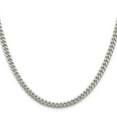 thumbnail image 2 of 925 Sterling Silver Curb Chain Styles Necklace 5 mm Domed w/ Side D/C 18 inch, 2 of 4