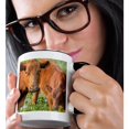thumbnail image 2 of 3drose, Red Angus Cow and Calf Drinking Water from Pond, Florida, 15oz Two-tone Black Mug, 2 of 6