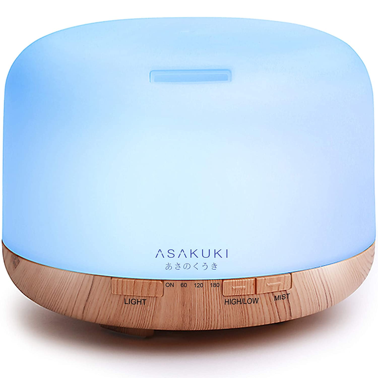 ASAKUKI 500ml Premium, Essential Oil Diffuser, 5 in 1 Ultrasonic