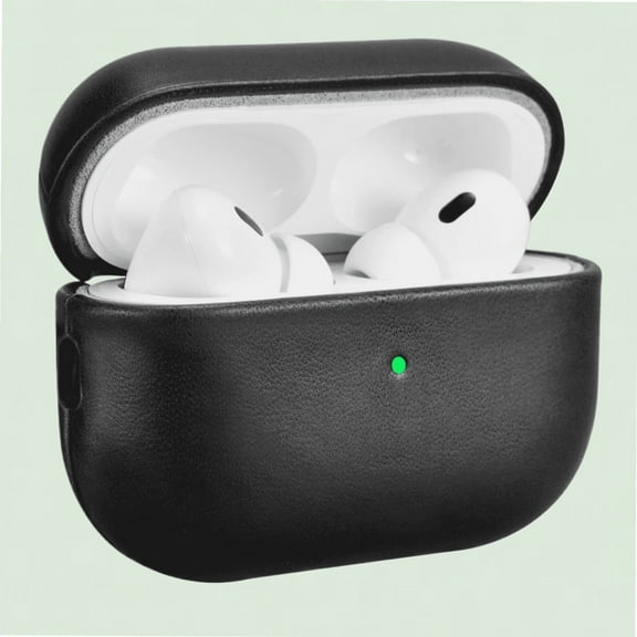 Premium Leather Case for AirPods Pro 2, Genuine Shockproof Protective Cover