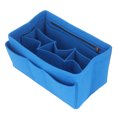 thumbnail image 4 of Estuche Con Inserción De Fieltro, Bolsa Con Inserción De Fieltro Azul, Cremallera De Múltiples Compartimentos Para Artículos De Tocador Para Viajes, 4 of 7