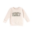 thumbnail image 4 of Honey Camo Sweatshirt for Women & Girls - Trendy Camouflage Graphic Crewneck Pullover Natural Heather Sweatshirt 4T, 4 of 8