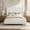 54.5"Headboard/Ivory, variant on Mirightone Queen Upholstered Bed Frame with Wingback Headboard, Chenille, Ivory