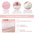 thumbnail image 3 of Almohada de maternidad ALLOPERA para cuerpo completo, 145 cm, funda rosa, 3 of 8