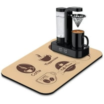 Superior 19.5x12in Coffee Mat Anti-Slip & Super Absorbent - Hide Stains - Great for Countertops, Coffee Drying Mat Under Coffee Machines or Kitchen Dish Drying Mats