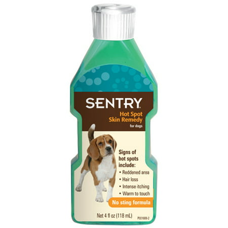 2PK Sentry Dog 4 OZ Hot Spot Skin Medication Remedy No Sting Formula For (Best Remedy For Hotspots On Dogs)