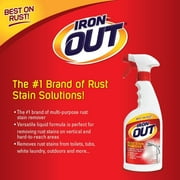 (6 pack) Iron OUT Spray Gel Rust Stain Remover, Remove and Prevent Rust Stains in Bathrooms, Kitchens, Appliances, Laundry, and Outdoors, 16 Ounce