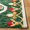 thumbnail image 3 of SAFAVIEH Aspen Eirann Southwestern Wool Runner Rug, Green/Ivory, 2'3" x 9', 3 of 8