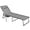 Grey, variant on LYYHTY Folding Chaise Lounge Chair Outdoor Tanning Chair with Side Table, 5-Level Adjustable Beach Lounge Chair with Headrest, Side Pocket for Patio, Backyard, Beach, Poolside, Gray