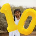 thumbnail image 4 of Globo de foil número 0 amarillo Yeodong de 102 cm, 4 of 7