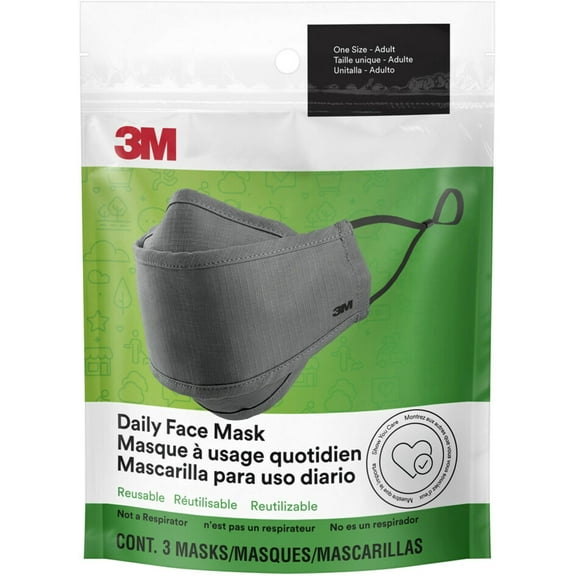 2 Pack - 3M Daily Face Mask Reusable, 3 Pack