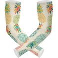 thumbnail image 1 of Manches de Bras d'Ananas avec Trou de Pouce UV Protection Solaire Respirante Manches de Bras de Refroidissement pour le Cyclisme Course Baskrtball Conduite Pêche, 1 of 7