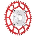 thumbnail image 2 of BCD Chainringand Adaptateur, Alliage d'Aluminium 46T 104 BCD Chainring T Kit de Conversion de Plateau Frappant Apparence, 2 of 12