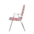 Mainstays Folding High Back  Chair, Red White & Blue