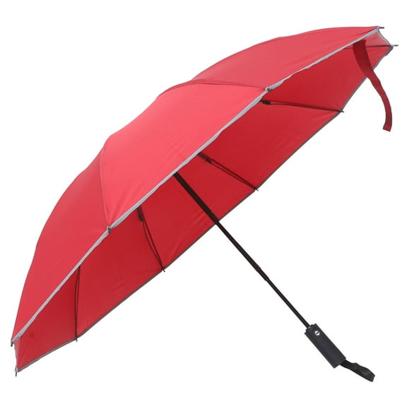 Worgeous Folding Umbrella Compact Red Alloy 1Pcs 41.3X41.3X24.4In