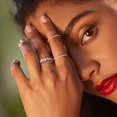 thumbnail image 2 of MUNDELL 925 Sterling Silver Dainty Daisy Rings Blue Flower Finger Rings for Women Stacking Promise Rings Fine Jewelry, 2 of 8