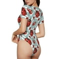 thumbnail image 3 of Naloa Insects Women's Short-Sleeved Onesie, One-Piece Swimsuit for Parties, dates, clubs - XX-Large, 3 of 9