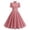 ❉134-Watermelon Red, variant on Women 1950s Vintage Short Sleeve Peter Pan Collar Retro Swing A Line Midi Summer Dress Cocktail Party Evening Prom Gown