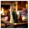 thumbnail image 6 of 5 PCS Paper Christmas Tree Honeycomb Christmas Tree 3D Christmas Honeycomb Table Centerpiece Christmas Party Decorations Paper Trees for Home Xmas Holiday Party Decor(Classic), 6 of 6