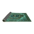 thumbnail image 2 of Ahgly Company Indoor Round Persian Turquoise Blue Traditional Area Rugs, 8' Round, 2 of 4
