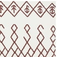 thumbnail image 4 of SAFAVIEH Cedar Brook Jamison Geometric Cotton Area Rug, Ivory/Rust, 6' x 6' Square, 4 of 5