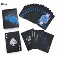 thumbnail image 1 of Naipes de póquer de plástico impermeables, cartas de mesa de póquer de PVC negro, cubierta de herramientas de trucos mágicos clásicos (54 piezas) ER, 1 of 5