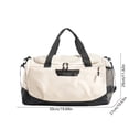 thumbnail image 3 of Large Capacity Gym Bag with Wet Dry Compartments, Sports Travel Tote with Shoe Pocket, Crossbody Duffel Bag for Trolley Attachment, Multifunctional Bag for Gym and Weekend Trips, 3 of 6